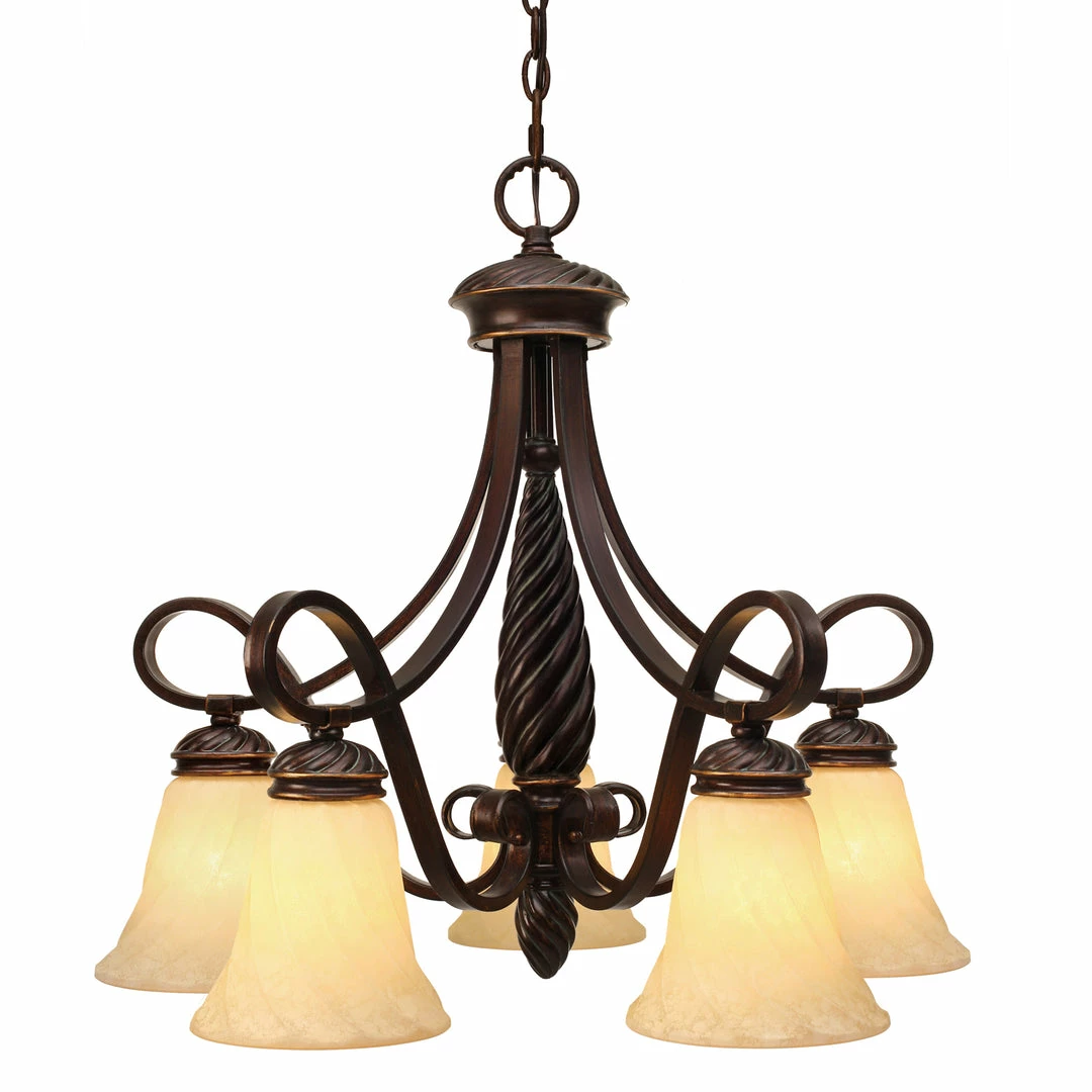 Outlet ๐ Golden Lighting Torbellino 5 Light Nook Chandelier American Farmhouse โค๏ธ 3 Golden Lighting Torbellino 5 Light Nook Chandelier American Farmhouse