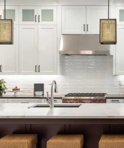 Golden Lighting American Farmhouse Rowan Small Pendant