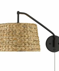 Golden Lighting Ryleigh 1 Light Articulating Wall Sconce American Farmhouse