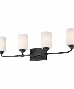 Golden Lighting Ormond 4 Light Bath Vanity American Farmhouse