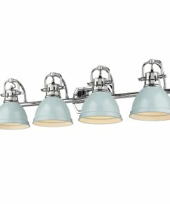 Golden Lighting Duncan 4 Light Bath Vanity American Farmhouse