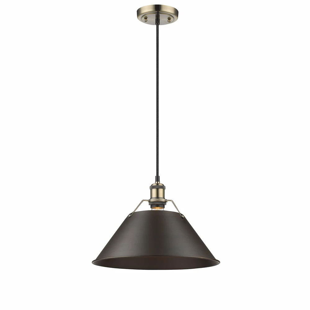Best Pirce ๐ Golden Lighting Orwell Large Pendant - 14" - Closeout ๐ 8 Golden Lighting Orwell Large Pendant - 14" - Closeout