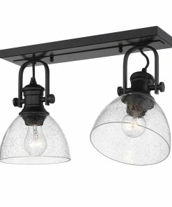 Wholesale ❤️ Golden Lighting Hines 2 Light Semi-Flush American Farmhouse 😉 32 Golden Lighting Hines 2 Light Semi-Flush American Farmhouse