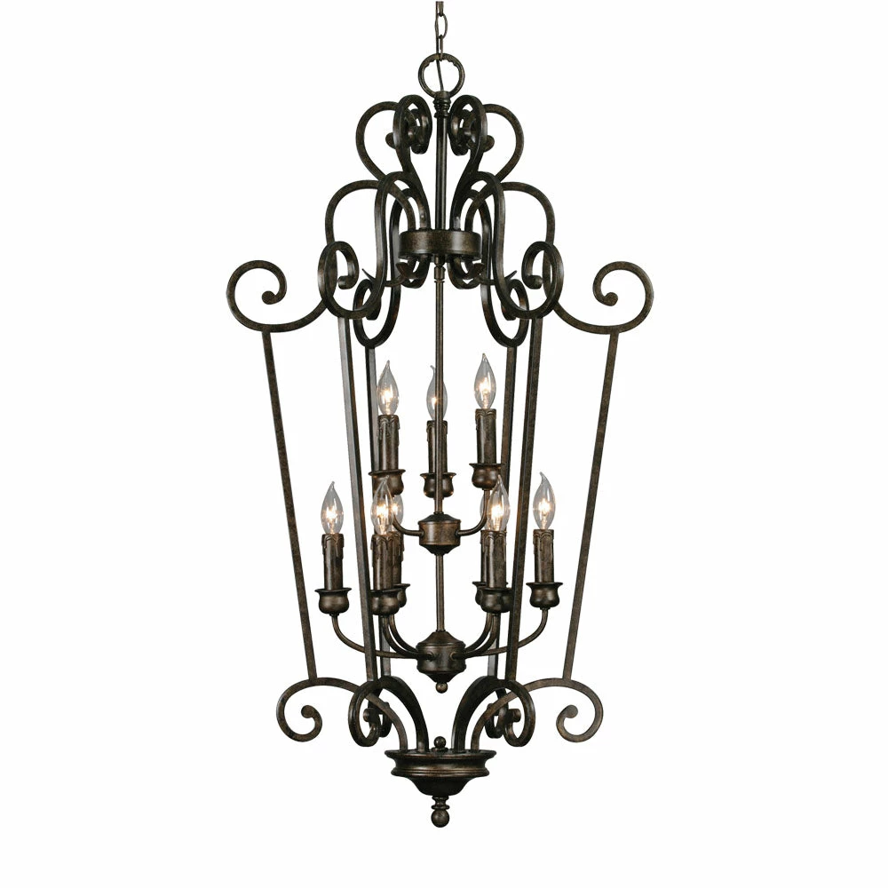 Top 10 ๐คฉ Golden Lighting American Farmhouse Heartwood 2 Tier - 9 Light Caged Foyer ๐คฉ 3 Golden Lighting American Farmhouse Heartwood 2 Tier - 9 Light Caged Foyer
