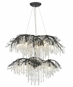 Golden Lighting American Farmhouse Autumn 2 Tier - 18 Light Chandelier