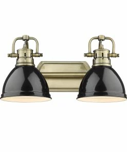 New ✨ Golden Lighting Duncan 2 Light Bath Vanity 👍 130 Golden Lighting Duncan 2 Light Bath Vanity
