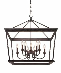 Brand new โจ Golden Lighting Davenport 2 Tier - 9 Light Chandelier - Closeout American Farmhouse ๐ 7 Golden Lighting Davenport 2 Tier - 9 Light Chandelier - Closeout American Farmhouse