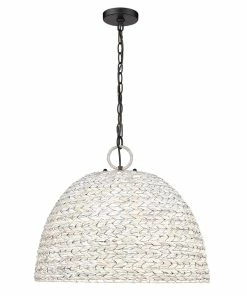 Golden Lighting American Farmhouse Rue 5 Light Pendant