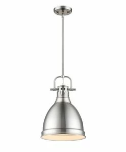 Golden Lighting American Farmhouse Duncan Small Pendant With Rod