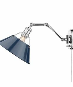 Golden Lighting Transitional Looks Orwell 1 Light Articulating Wall Sconce