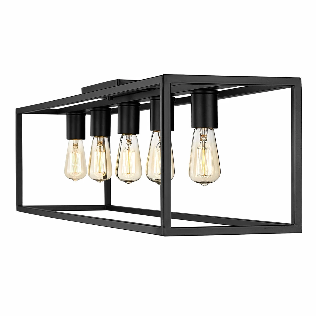 Deals โ๏ธ Golden Lighting American Farmhouse Wesson Flush Mount - 41" ๐งจ 7 Golden Lighting American Farmhouse Wesson Flush Mount - 41"