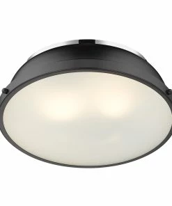 Top 10 💯 Golden Lighting Transitional Looks Duncan 14" Flush Mount 🥰 129 Golden Lighting Transitional Looks Duncan 14