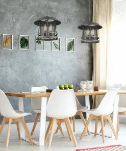 Golden Lighting American Farmhouse Parsons 4 Light Pendant - Closeout