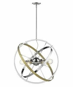 Golden Lighting Atom 6 Light Chandelier - Closeout American Farmhouse