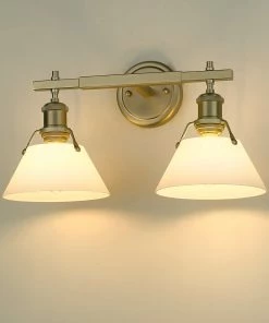 Golden Lighting American Farmhouse Orwell 2 Light Bath Vanity