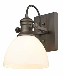 Golden Lighting Hines 1 Light Semi-Flush