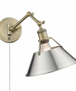 Golden Lighting Transitional Looks Orwell 1 Light Articulating Wall Sconce