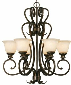 Golden Lighting American Farmhouse Torbellino 6 Light Chandelier