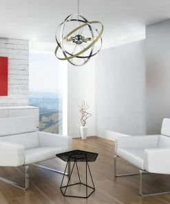 Golden Lighting Atom 6 Light Chandelier - Closeout American Farmhouse