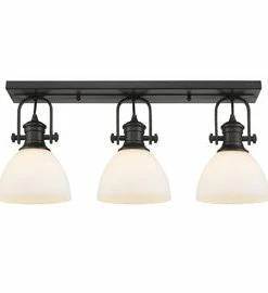 Golden Lighting Hines 3 Light Bath Vanity American Farmhouse