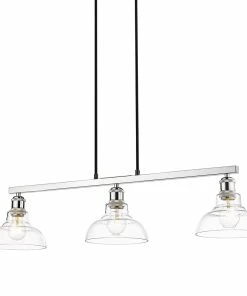 Golden Lighting Carver 3 Light Semi-Flush American Farmhouse