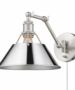 Golden Lighting Transitional Looks Orwell 1 Light Articulating Wall Sconce