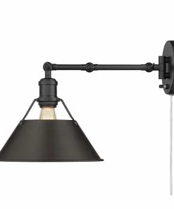 Golden Lighting Transitional Looks Orwell 1 Light Articulating Wall Sconce