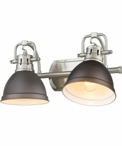 New ✨ Golden Lighting Duncan 2 Light Bath Vanity 👍 235 Golden Lighting Duncan 2 Light Bath Vanity