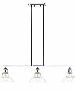 Golden Lighting Carver 3 Light Semi-Flush American Farmhouse