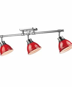 Golden Lighting Duncan Semi-Flush - Track Light - Closeout American Farmhouse