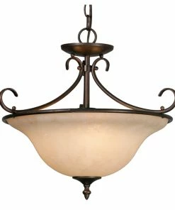 Golden Lighting Homestead Semi-Flush (Convertible) American Farmhouse