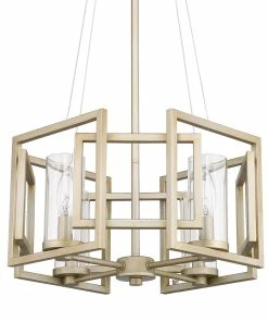 Golden Lighting American Farmhouse Marco 4 Light Pendant