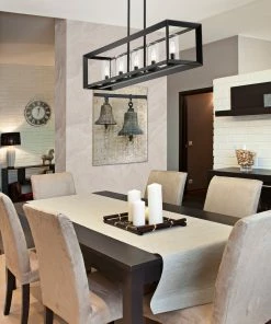 Discount 😉 Golden Lighting Smyth 5 Light Linear Pendant American Farmhouse ⌛ 31 Golden Lighting Smyth 5 Light Linear Pendant American Farmhouse