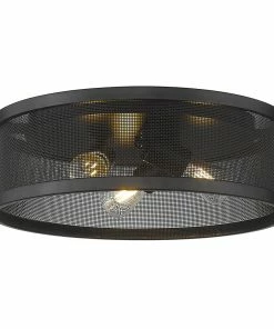 Golden Lighting American Farmhouse Channing Flush Mount - 15"