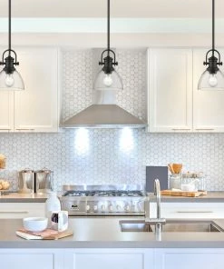 Golden Lighting American Farmhouse Hines Mini Pendant