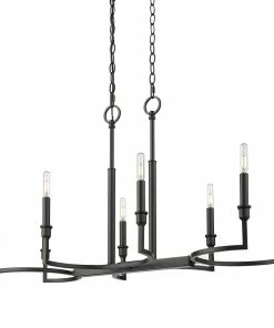 Golden Lighting American Farmhouse Ellyn Linear Pendant