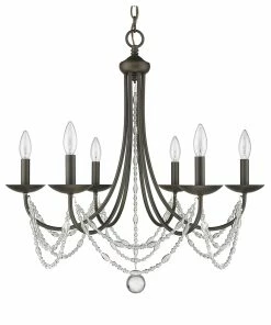 Golden Lighting Mirabella 6 Light Chandelier