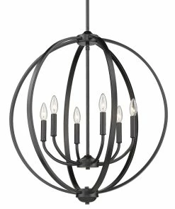 Golden Lighting American Farmhouse Colson 6 Light Chandelier