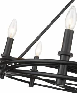 Golden Lighting Weaver 6 Light Chandelier American Farmhouse