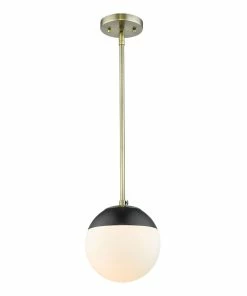 Golden Lighting Dixon Small Pendant With Rod - Closeout