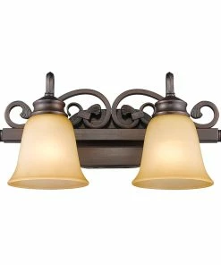 Golden Lighting American Farmhouse Belle 2 Light Bath Vanity