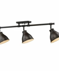 Outlet 😍 Golden Lighting American Farmhouse Duncan Semi-Flush - Track Light ⌛ 23 Golden Lighting American Farmhouse Duncan Semi-Flush - Track Light