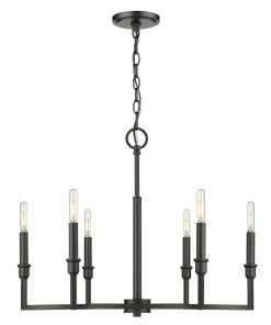 Golden Lighting American Farmhouse Ellyn 6 Light Chandelier