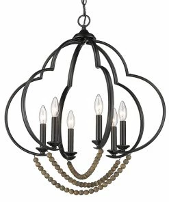 Golden Lighting Flori 6 Light Pendant