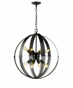 Golden Lighting American Farmhouse Carter 8 Light Pendant - Closeout