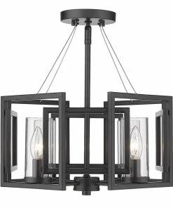 Golden Lighting Marco Semi-Flush (Convertible) American Farmhouse