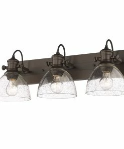 Golden Lighting Hines 3 Light Bath Vanity American Farmhouse