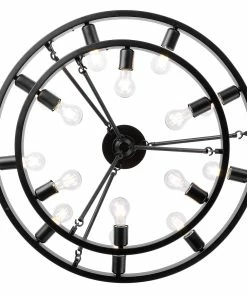 Golden Lighting American Farmhouse Castile 15 Light Semi-Flush