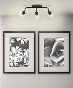 Golden Lighting Roxie 3 Light Semi-Flush