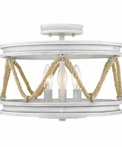 Golden Lighting Chatham Semi-Flush American Farmhouse